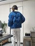 初語(yǔ)羽絨服女2025冬季新款毛織翻領(lǐng)面包服90絨輕盈保暖藏藍色外套 藏藍色 M 曬單實(shí)拍圖