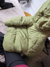 嘟嘟家兒童棉服卡通冬裝寶寶棉襖冬款男童連帽外套洋氣女童衣服時(shí)髦童裝 綠色 100 曬單實(shí)拍圖