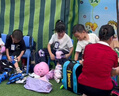京東京造輪滑鞋兒童中小學(xué)初學(xué)鎖輪溜冰鞋旱冰鞋配頭盔護具7件套櫻花粉S碼 曬單實(shí)拍圖