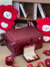 璐思迪結婚行李箱女寬拉桿旅行箱酒紅色陪嫁箱婚禮新娘嫁妝20英寸喜箱 酒紅色  結婚首選【喜結良緣】 20英寸 登機箱【19側開(kāi)蓋-寬拉桿】 曬單實(shí)拍圖