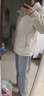 雪中飛外套女連帽2025搖粒絨防水軟殼加絨衛衣 白色 L165 曬單實(shí)拍圖