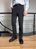 富鋌九分小西褲男夏季輕熟風(fēng)男裝修身小直筒男士商務(wù)休閑西裝褲子 黑色九分 31 125-135斤 曬單實(shí)拍圖