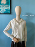 森馬（Semir）長袖T恤女秋季oversize印花蝴蝶結2025少女感套頭衫10A525101006 曬單實拍圖