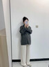 麒貝孕婦闊腿褲2025秋冬季新款外穿加絨時(shí)尚寬松大碼不勒肚子羊毛褲厚 【秋冬】羊毛-經(jīng)典托腹-杏色 適合10℃-22℃ XL 【135-150斤】 曬單實(shí)拍圖