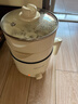 九陽(yáng)（Joyoung）1.8L小容量電煮鍋上蒸下煮800W可調3檔大火力帶支架玻璃蓋帶蒸屜不粘內膽小煮鍋 涮煮燜燉一鍋多用 1.8L 不粘內膽【帶2個(gè)蒸屜】3檔火力 曬單實(shí)拍圖