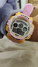 正港（ZGO）電子手表女學(xué)生女孩防水夜光運動(dòng)手表女童生日禮物 305黃粉色 曬單實(shí)拍圖