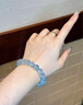 LOUIS WATER收藏級天然冰魄海藍寶手串女藍色水晶手鏈男招財轉運珠生日禮物 收藏級冰魄海藍寶手串10mm 曬單實(shí)拍圖