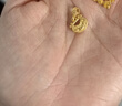 周大福鎖愿小鼻嘎荷花鎖包足金黃金吊墜(工費280)約1g F236623 曬單實(shí)拍圖