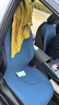 典奧龍騰新款汽車(chē)坐墊四季通用亞麻空氣層透氣通風(fēng)防滑冰絲半包座椅套座墊 粗麻款-藍色【整套五座】 曬單實(shí)拍圖