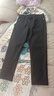 羅蒙（ROMON）休閑褲男秋冬季商務(wù)休閑褲子男士彈力寬松西褲直筒長(cháng)褲 黑色 2XL 曬單實(shí)拍圖