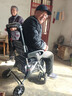洛倫佐老人手推買(mǎi)菜車(chē)老年購物助行折疊代步車(chē)可坐手杖拐杖推車(chē) 曬單實(shí)拍圖