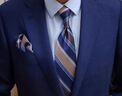 恒源祥意式薄款領(lǐng)帶男商務(wù)休閑高級感男士條紋8.5cm純黑色英倫職業(yè)西裝 AP17領(lǐng)帶 曬單實(shí)拍圖