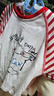 馬卡樂(lè )春季嬰幼兒童純棉T恤長(cháng)袖條紋撞色時(shí)尚百搭 白紅色路途速進(jìn) 100 曬單實(shí)拍圖