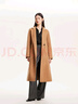VEROMODA 毛呢大衣2024秋冬新款純綿羊毛系帶氣質(zhì)雙面呢大衣324327026 曬單實(shí)拍圖