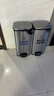 GNF兩分類(lèi)不銹鋼腳踏垃圾桶（30L*2）室內帶蓋大號商用單位商場(chǎng)辦公室酒店走廊腳踩圾分類(lèi)桶 GPX-218H 曬單實(shí)拍圖