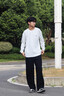 森馬（Semir）休閑褲男發(fā)熱抑菌針織衛褲寬松直筒褲25冬長(cháng)褲子百搭109725127104 曬單實(shí)拍圖