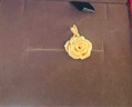 周生生玫瑰花 幸?；?足金黃金吊墜 送媽媽送女友不含項鏈78715P計價(jià) 3.36克(含工費130元) 曬單實(shí)拍圖