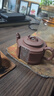 云禪尚陶紫砂壺宜興全手工紫砂茶壺杯茶具套裝名家石瓢功夫茶具大容量 紫砂工藝師邵軍亞作品套壺 260ml 曬單實(shí)拍圖