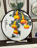 禮御友嘉蘇繡入戶(hù)玄關(guān)圓形裝飾畫(huà)五福臨門(mén)高檔壁畫(huà)精品蘇州刺繡葫蘆掛畫(huà) 五福臨門(mén)(80*80cm) 曬單實(shí)拍圖