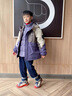 G.DUCKKIDS小黃鴨男童冬季羽絨服沖鋒衣三合一可拆卸外套2025新款中大兒童男 紫色沖鋒衣+羽絨內膽 150 cm (建議身高135-145CM,體重60-70斤) 曬單實(shí)拍圖