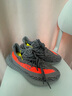 阿迪達斯Yeezy350夏日透氣男鞋灰橙椰子休閑鞋GW1229 38 曬單實(shí)拍圖