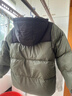 雪中飛【雙面穿】?jì)和鸾q服冬季輕薄男女童面包服羽絨服橄欖灰綠170cm 曬單實(shí)拍圖