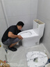 九牧（JOMOO）11173-2-1/31KD-3大力神家用馬桶虹吸抗菌節水潔具305坑距 曬單實(shí)拍圖