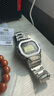 卡西歐（CASIO）手表男G-SHOCK經(jīng)典小方塊小銀塊電子表送男友禮物GMW-B5000D-1PRT 曬單實拍圖