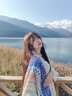 沐霓民族風(fēng)披肩女云南川西旅游穿搭針織斗篷新疆西藏復古披風(fēng)草原外搭 旅游斗篷披肩【吊須款24藍卡綠】 曬單實(shí)拍圖