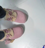 百麗（Belle）章若楠同款喵喵吐司毛毛勃肯鞋女2025冬新加絨棉鞋B2829DM5預售 粉色【章若楠同款】 39 曬單實(shí)拍圖