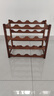 木馬人酒架格子紅酒架擺件放葡萄酒架子紅酒格展示架家用客廳擺設裝飾品 四層16瓶（健康純竹） 曬單實(shí)拍圖