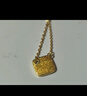 夢(mèng)金園黃金項鏈女古法太陽(yáng)花鑲莫桑鉆足金吊墜送女友生日禮物 45cm-金重約6.24g 曬單實(shí)拍圖