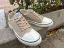 回力瑞【廠(chǎng)牌】帆布男鞋秋冬低幫休閑平板鞋增高青少年運動(dòng)潮鞋子 米色 42 曬單實(shí)拍圖
