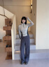 森馬（Semir）商場(chǎng)同款|休閑褲女冬季拼接寬松加絨長(cháng)褲2025闊腿褲101725127001A 曬單實(shí)拍圖