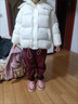 G.DUCKKIDS小黃鴨女童羽絨棉服冬季24新款兒童連帽中大童外套女孩衣服 黑色 160 尺碼13~14歲【150-160cm】 曬單實(shí)拍圖