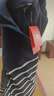 李寧翻領(lǐng)衛衣女子2025新款潮流復古條紋半拉鏈套頭運動(dòng)上衣AWDV372 曬單實(shí)拍圖