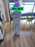 ONEDEW童裝女童秋裝洋氣套裝韓版2025新款小女孩網(wǎng)紅工裝兩件套寶寶 灰色套裝 140 cm 均碼 曬單實(shí)拍圖