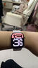 Apple/蘋(píng)果 Watch Series 10 智能手表GPS款42毫米玫瑰金色鋁金屬表殼淡桃粉色運動(dòng)型表帶M/L MX1V3CH/B 曬單實(shí)拍圖