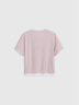 GAP【EasyChill系列】女裝2025春季新款假兩件寬松短袖T恤727397 淡紫色 S (160/80A) 亞洲尺碼 曬單實(shí)拍圖