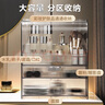 EACHY化妝品收納盒生日禮物防塵超大容量化妝品置物架亞克力透明白 曬單實(shí)拍圖
