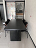 法莎蒂政府補貼全托巖板餐桌大小戶(hù)型輕奢現代簡(jiǎn)約亞克力懸浮長(cháng)方形桌子 【黑色亞克力腳+新升級下掛巖板】單餐桌+桃心椅*4 160x80x75cm 曬單實(shí)拍圖