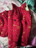 寶寶手工棉花棉衣男童女童棉襖棉褲套裝小孩子嬰幼兒加厚棉服秋冬 中國紅-吉祥如意 90 （10-18月) 曬單實(shí)拍圖