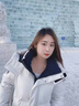 東北哈爾濱旅游零下40度防寒鵝絨羽絨服男女加厚中長(zhǎng)款保暖外套 奶白色 男女同款一件裝 90絨極寒保暖 L 建議110-130斤 曬單實(shí)拍圖