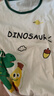 迷你木木屋兒童短袖套裝夏季男童女童純棉上衣褲子兩件套 香蕉恐龍  140  曬單實(shí)拍圖