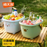禧天龍禧天龍汽車(chē)后備箱戶(hù)外露營(yíng)野餐儲物箱便攜釣魚(yú)箱洗車(chē)水桶2個(gè)裝 曬單實(shí)拍圖