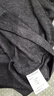 【阿瑪尼制造商】女夏季新款天絲羊毛撞色短袖衫顯瘦半袖 深麻灰 XL （120-135斤） 曬單實(shí)拍圖