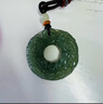 凈心石 和田玉貔貅吊墜平安扣雙面雕刻男女款玉墜直徑約32mm 曬單實(shí)拍圖
