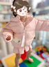 巴拉巴拉童裝兒童羽絨服寶寶女童男童2025冬裝新款嬰兒外套保暖上衣萌趣 粉色小蘋果60356-白鴨絨 110 （充絨量93g 適合3-5歲） 曬單實(shí)拍圖