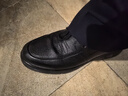 紅蜻蜓秋冬真皮正品皮鞋牛皮輕便軟底男士商務(wù)休閑皮鞋WJA33220 黑色 39 曬單實(shí)拍圖