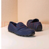 其樂(lè )（Clarks）2025男鞋春秋新款英倫風(fēng)樂(lè )福鞋一腳蹬透氣休閑鞋豆豆鞋開(kāi)車(chē)鞋夏天 黑色/偏大一碼 42 曬單實(shí)拍圖